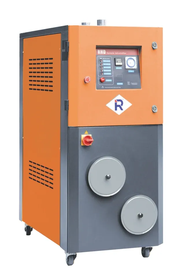 Honeycomb rotor dehumidifier for resin drying
