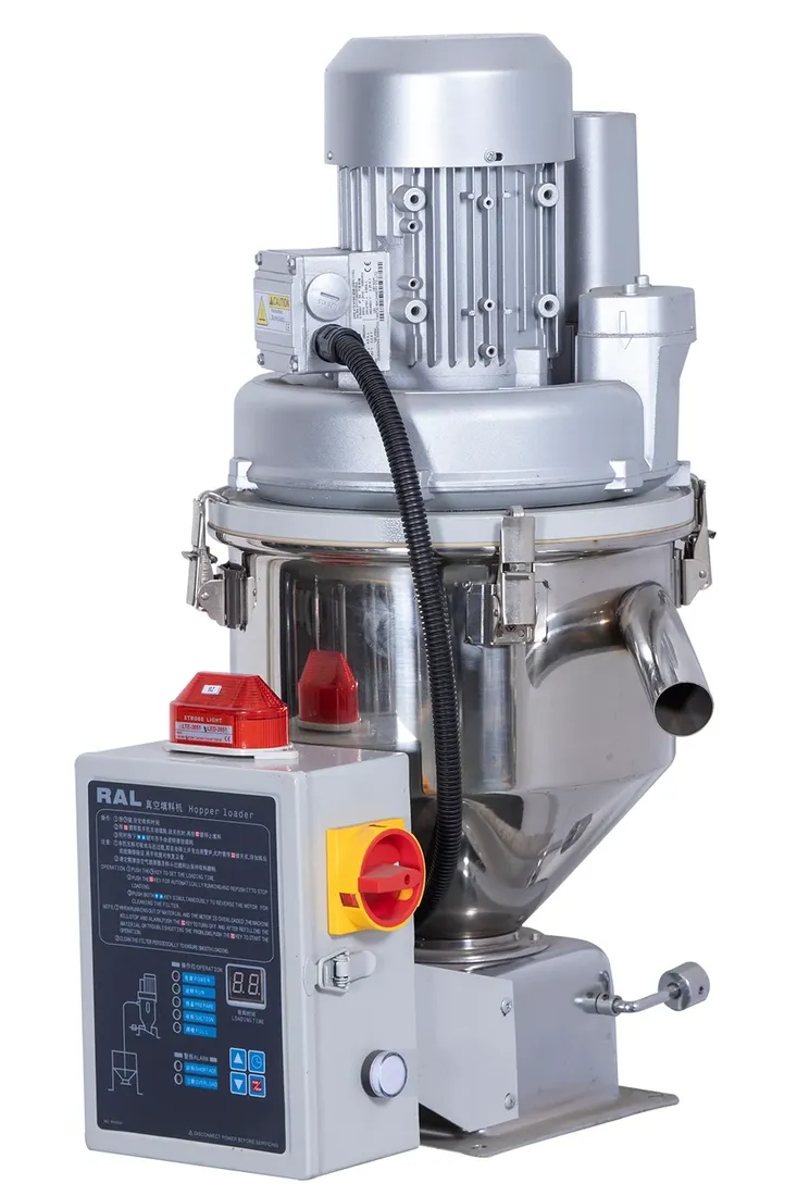 Self-contained vacuum pellet loaders