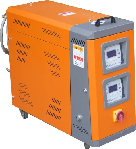 Controlador de temperatura de moldes por aceite de doble circuito